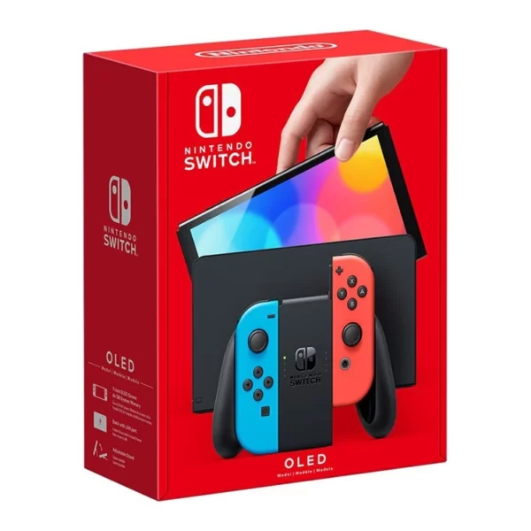 کنسول بازی نینتدو سوییچ Nintendo Switch مدل OLED - قرمز آبی