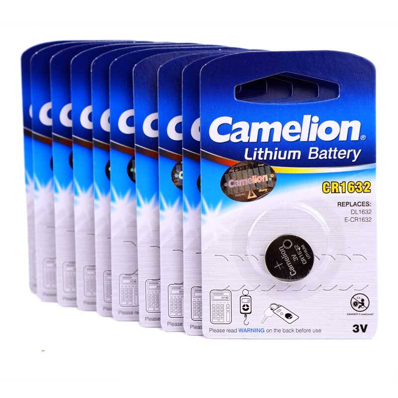 پک ۱۰ عددی باتری سکه ای Camelion CR1632
