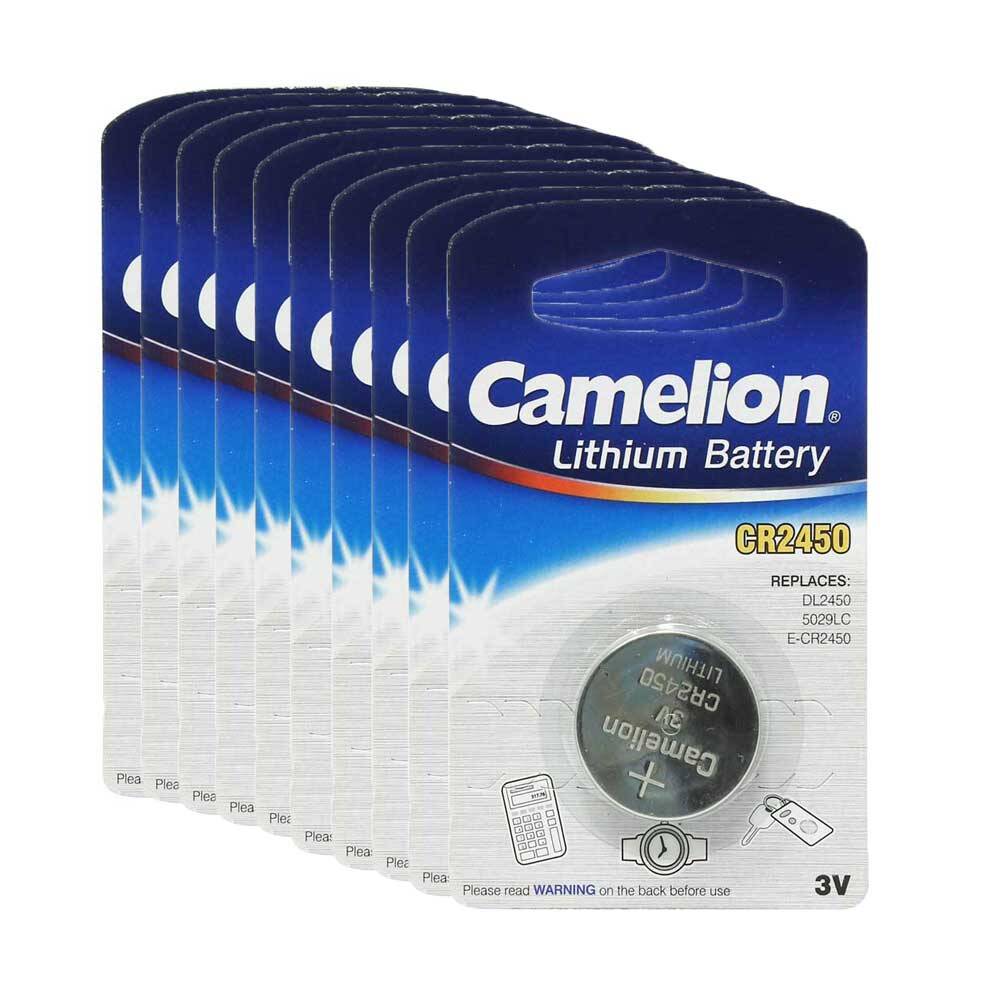 پک ۱۰ عددی باتری سکه ای Camelion CR2450