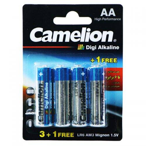 خرید باتری قلمی ۴ تایی Camelion Digi Alkaline LR6 1.5v AA
