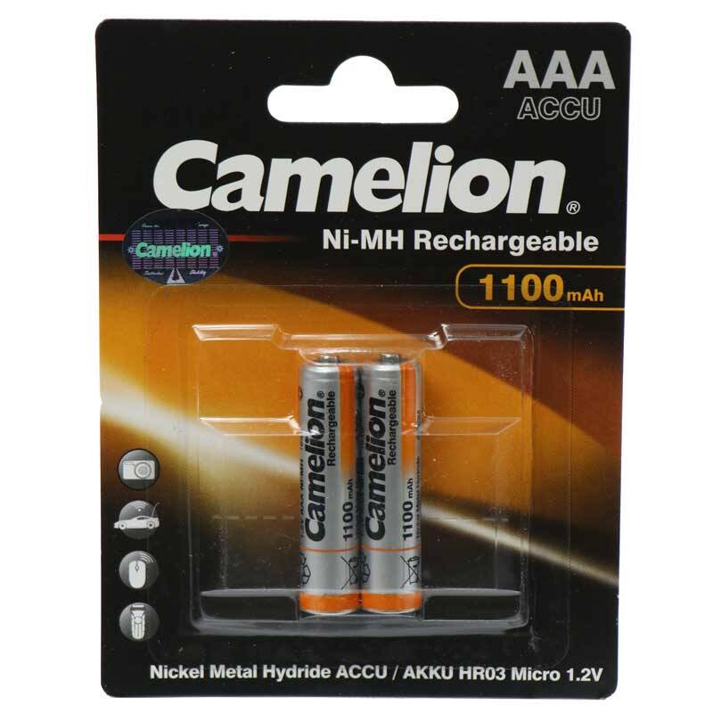 خرید باتری نیم قلمی شارژی Camelion NH-AAA1100BP2 1100mAh