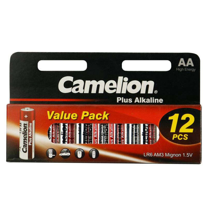 خریدباتری قلمی Camelion Plus Alkaline LR6 1.5V AA بسته ۱۲ عددی