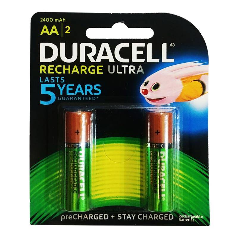 خریدباتری دوتایی قلمی شارژی Duracell Recharge Ultra 1.2V AA
