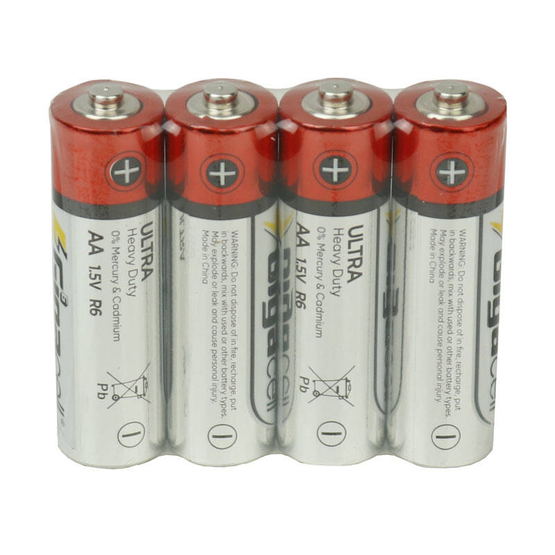 باتری چهارتایی قلمی Gigacell Ultra Heavy Duty 1.5V AA R6 بسته ۴۰ عددی شرینک