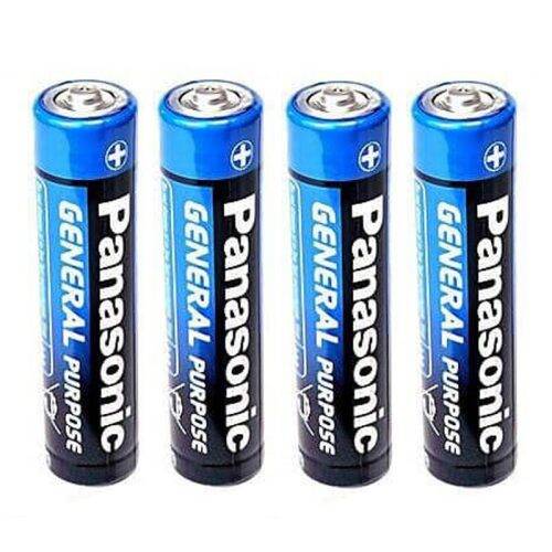 خرید باتری چهارتایی نیم قلمی PANASONIC R03BE/4PS 1.5V AAA پک ۶۰ عددی شرینک