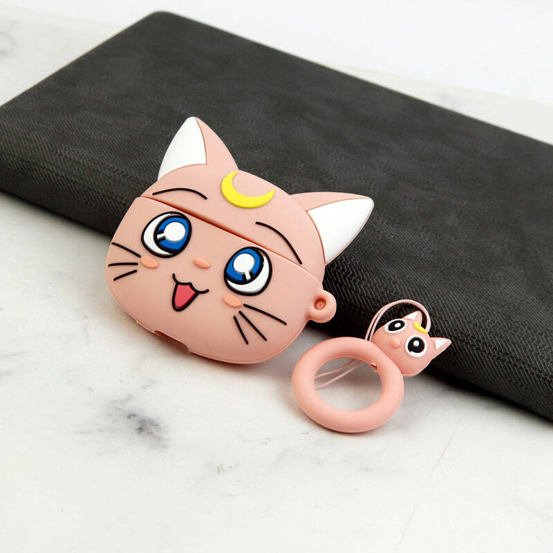خرید محافظ ایرپاد پرو سیلیکونی گربه صورتی