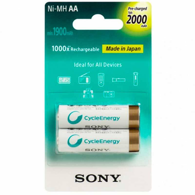 خرید باتری شارژی سونی قلمی دوتایی SONY AA 2000mAh