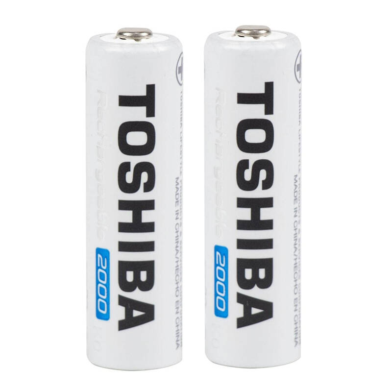 خرید باتری دوتایی قلمی شارژی Toshiba TNH-6GME BP-2C AA 2000mAh