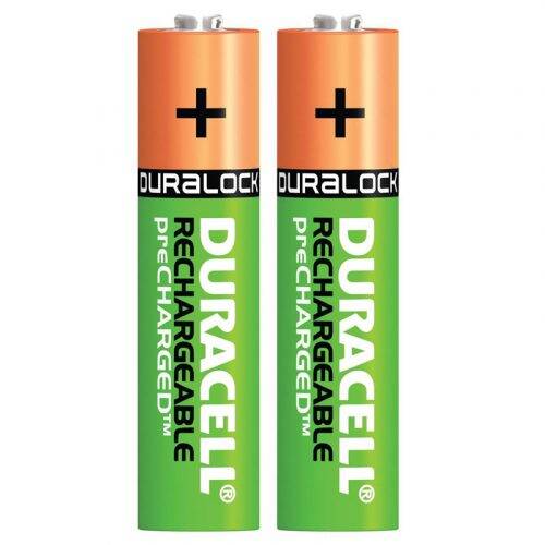 باتری دوتایی نیم قلم شارژی Duracell Recharge Ultra 1.2V AAA
