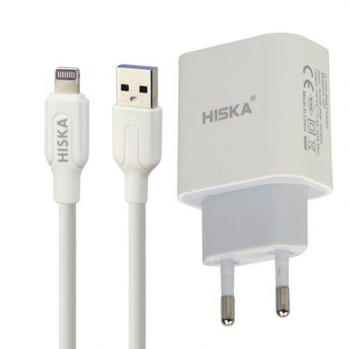 Hiska-H107-2Port-2.4A-12W-Fast-Wall-Charger-With-Lightning-Cable-8