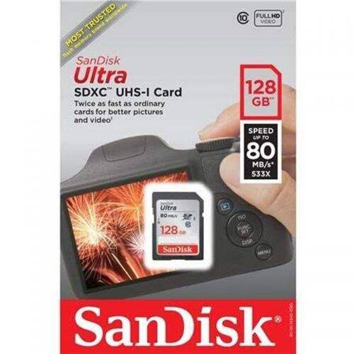 رم اس دی ۱۲۸ گیگ سن دیسک SanDisk Ultra U1 80MB/s
