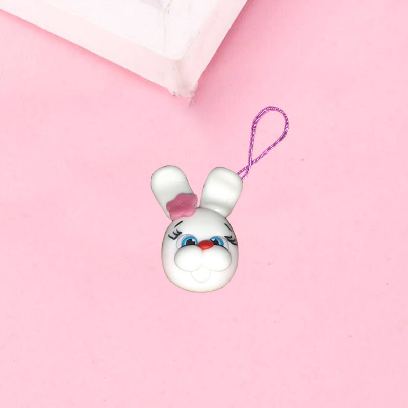 آویز فلش و موبایل طرح خرگوش خمیری آویز فلش و موبایل طرح خرگوش خمیری