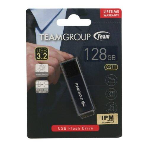 فلش ۱۲۸ گیگ تیم گروپ TeamGroup C211 USB3.2