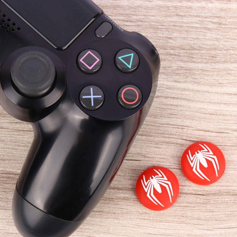روکش آنالوگ دسته بازی PS4/XBOX طرح Spider Man قرمز کد ۲