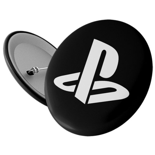پیکسل سنجاقی PlayStation black