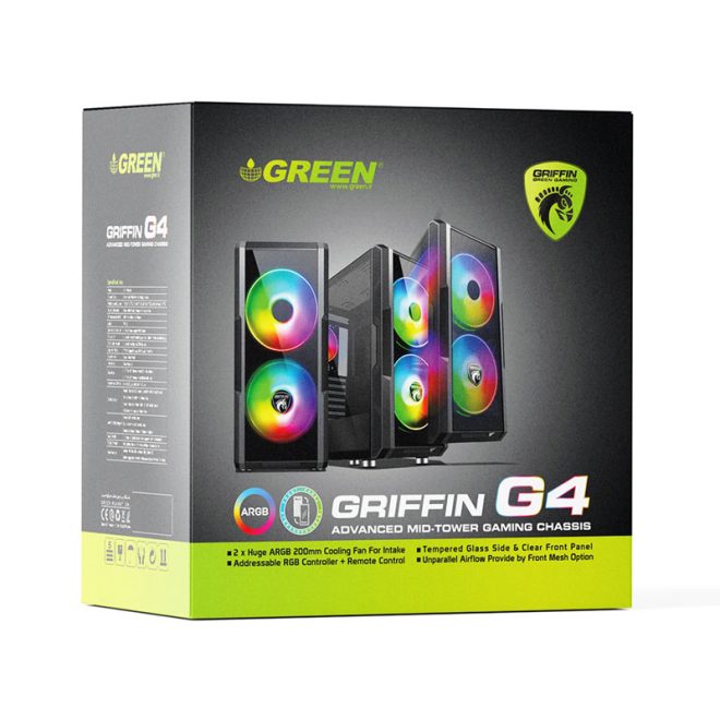 کیس کامپیوتر گرین GREEN GRIFFIN G4
