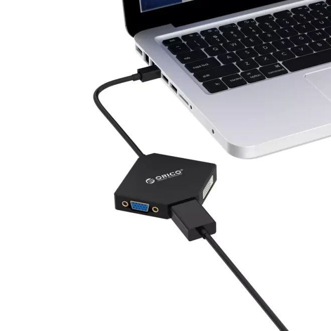 مبدل Mini DisplayPort به VGA/HDMI/DVI اوریکو مدل DMP-HDV3S