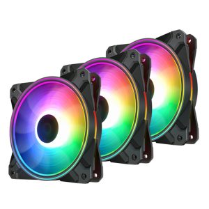 فن کیس دیپ کول ۱۲*۱۲ DeepCool CF120 PLUS بسته ۳ عددی