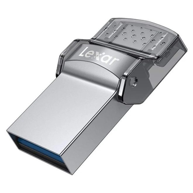 فلش ۱۲۸ گیگ لکسار Lexar JumpDrive D35c OTG Type-C USB3.0