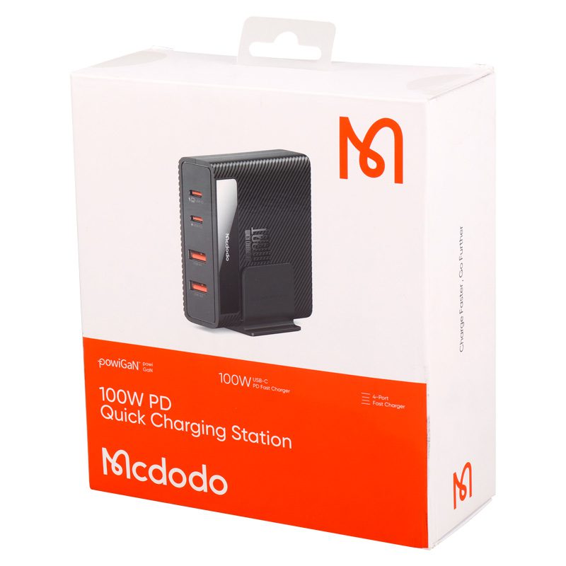 شارژر دیواری فست شارژ Mcdodo CH-1802 4Port GaN 5A QC4.0 PD3.0 100W + کابل تبدیل تایپ سی شارژر دیواری فست شارژ Mcdodo CH-1802 4Port GaN 5A QC4.0 PD3.0 100W + کابل تبدیل تایپ سی