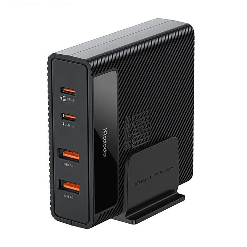شارژر دیواری فست شارژ Mcdodo CH-1802 4Port GaN 5A QC4.0 PD3.0 100W + کابل تبدیل تایپ سی شارژر دیواری فست شارژ Mcdodo CH-1802 4Port GaN 5A QC4.0 PD3.0 100W + کابل تبدیل تایپ سی