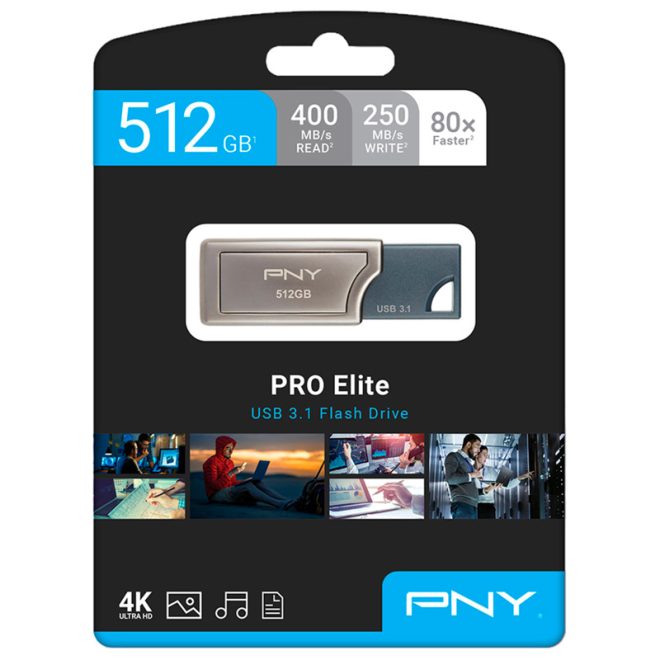 فلش ۵۱۲ گیگ پی ان وای PNY Pro Elite USB3.1
