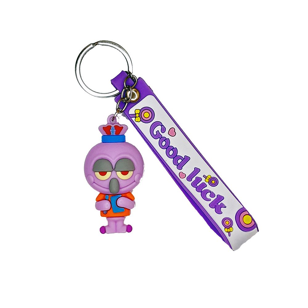 جاکلیدی سیلیکونی طرح هشت پا + بند آویز جاکلیدی سیلیکونی طرح هشت پا + بند آویز