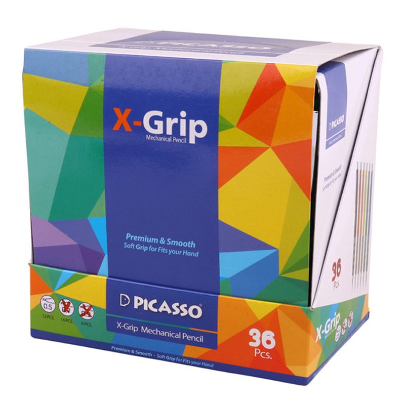 مداد نوکی Picasso X-Grip MP-130 0.5mm بسته ۳۶ عددی