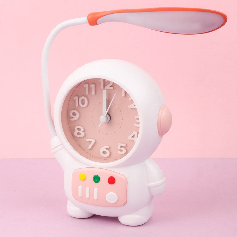 چراغ مطالعه فانتزی طرح ساعت Astronaut Alarm Clock NO.CD260