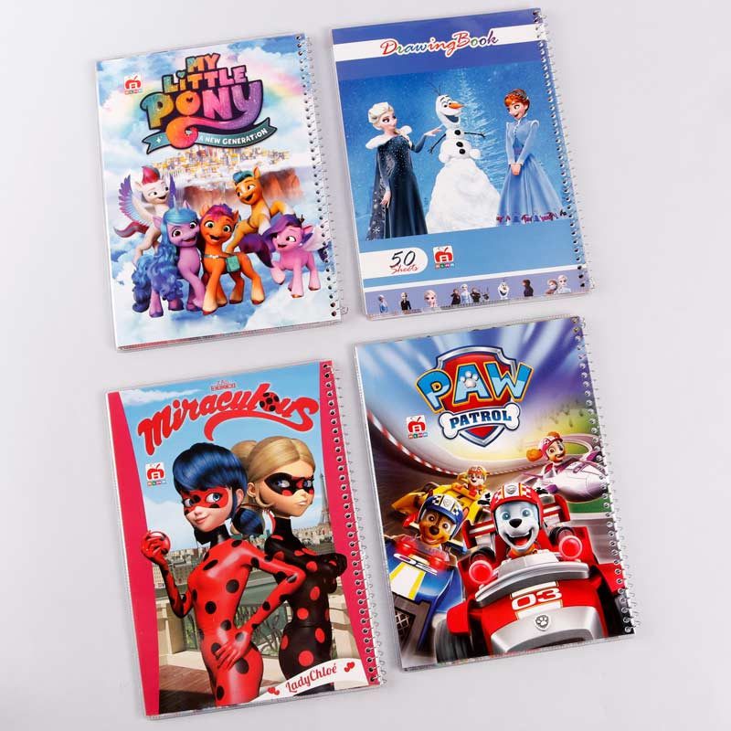 دفتر نقاشی سیمی 50 برگ طرح کارتونی نهال آلما کد 7564 دفتر نقاشی سیمی 50 برگ طرح کارتونی نهال آلما کد 7564