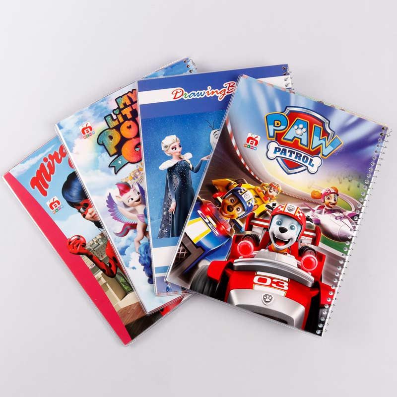 دفتر نقاشی سیمی 50 برگ طرح کارتونی نهال آلما کد 7564 دفتر نقاشی سیمی 50 برگ طرح کارتونی نهال آلما کد 7564