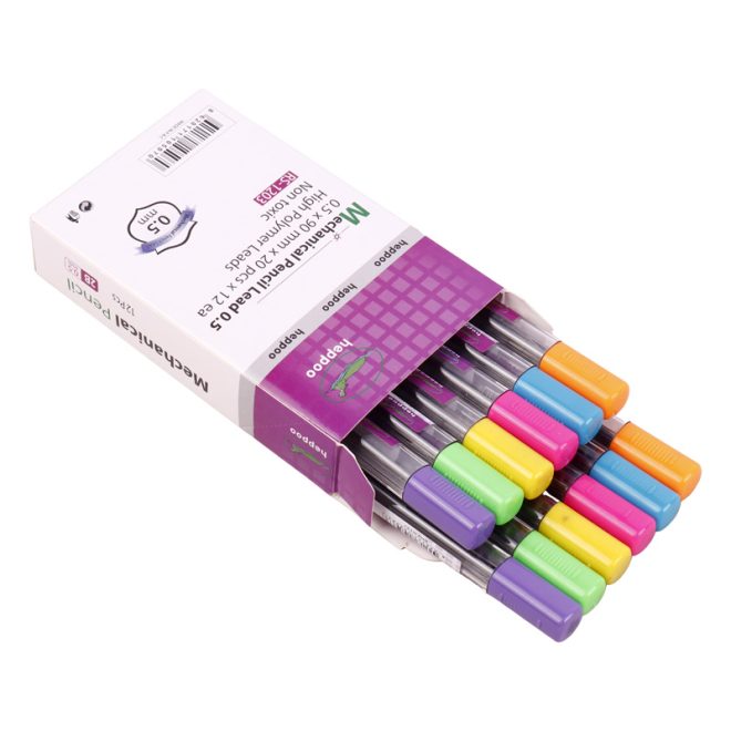 نوک مداد نوکی Heppoo RS-1203 0.5mm 2B بسته ۱۲ عددی