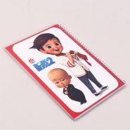 دفتر سیمی ۴۰ برگ طرح کارتونی نهال آلما کد ۷۴۸۷