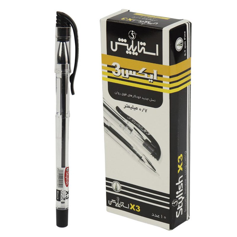 خودکار استایلیش Stylish X3 0.7mm بسته ۱۰ عددی خودکار استایلیش Stylish X3 0.7mm بسته ۱۰ عددی