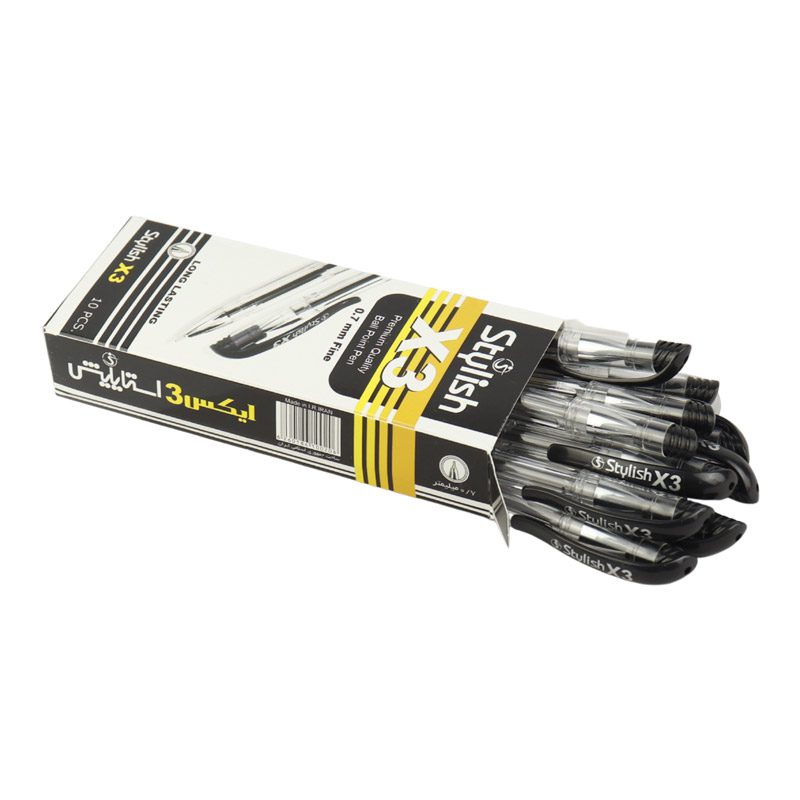 خودکار استایلیش Stylish X3 0.7mm بسته ۱۰ عددی خودکار استایلیش Stylish X3 0.7mm بسته ۱۰ عددی