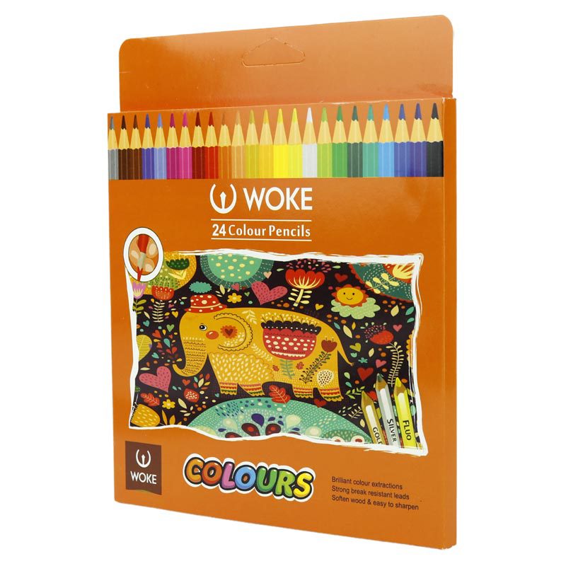 مداد رنگی ۲۴ رنگ وک Woke 9403-24