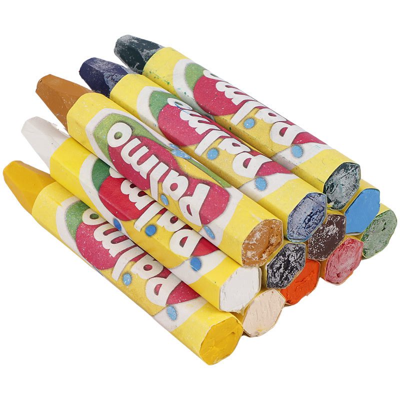 پاستل روغنی 12 رنگ پالمو palmo NO.2202 پاستل روغنی 12 رنگ پالمو palmo NO.2202