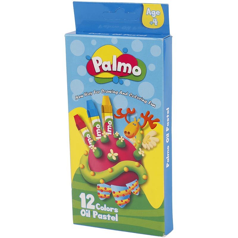 پاستل روغنی 12 رنگ پالمو palmo NO.2202 پاستل روغنی 12 رنگ پالمو palmo NO.2202