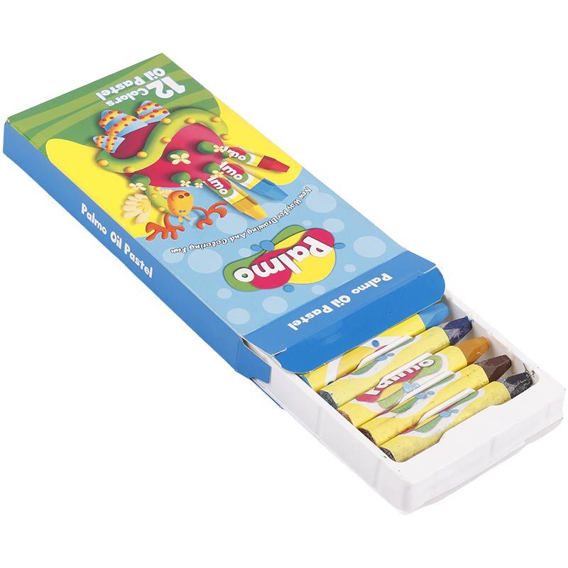 پاستل روغنی 12 رنگ پالمو palmo NO.2202 پاستل روغنی 12 رنگ پالمو palmo NO.2202