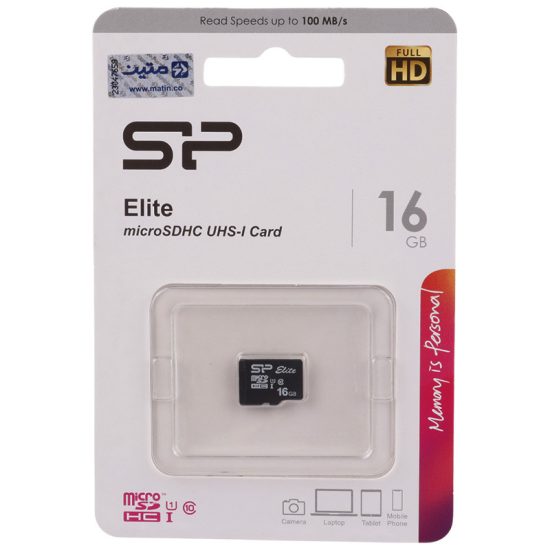 رم میکرو 16 گیگ سیلیکون پاور Silicon Power Elite V10 U1 C10 100MB/s