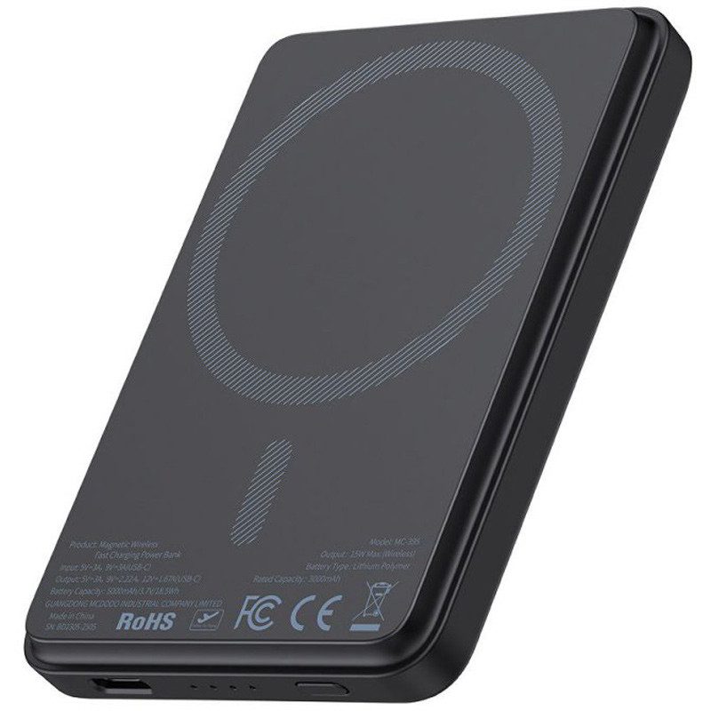 پاور بانک بی سیم فست شارژ 5000 مک دودو Mcdodo MC-395 PD 15W