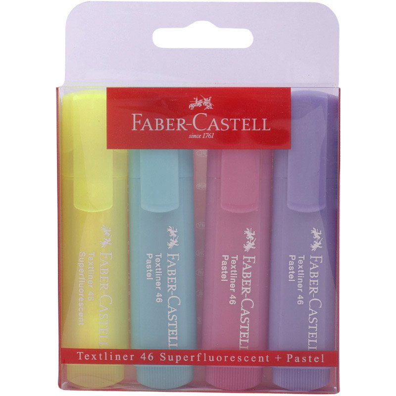 ماژیک هایلایت فابر کاستل 154610 Faber-Castell بسته 4 عددی