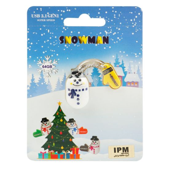فلش عروسکی ۶۴ گیگ ایکس انرژی X-Energy Snowman USB3.1
