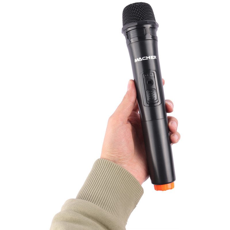اسپیکر چمدانی بلوتوثی رم و فلش خور macher mr-810 + میکروفون و ریموت کنترل