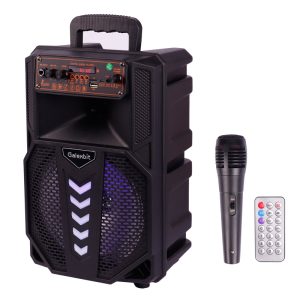 اسپیکر بلوتوثی رم و فلش خور Galexbit GS19 + میکروفون و ریموت کنترل