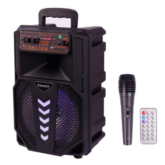 اسپیکر بلوتوثی رم و فلش خور Galexbit GS19 + میکروفون و ریموت کنترل