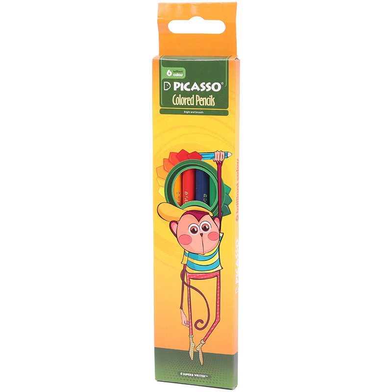 مداد رنگی 6 رنگ پیکاسو picasso pc18e1201