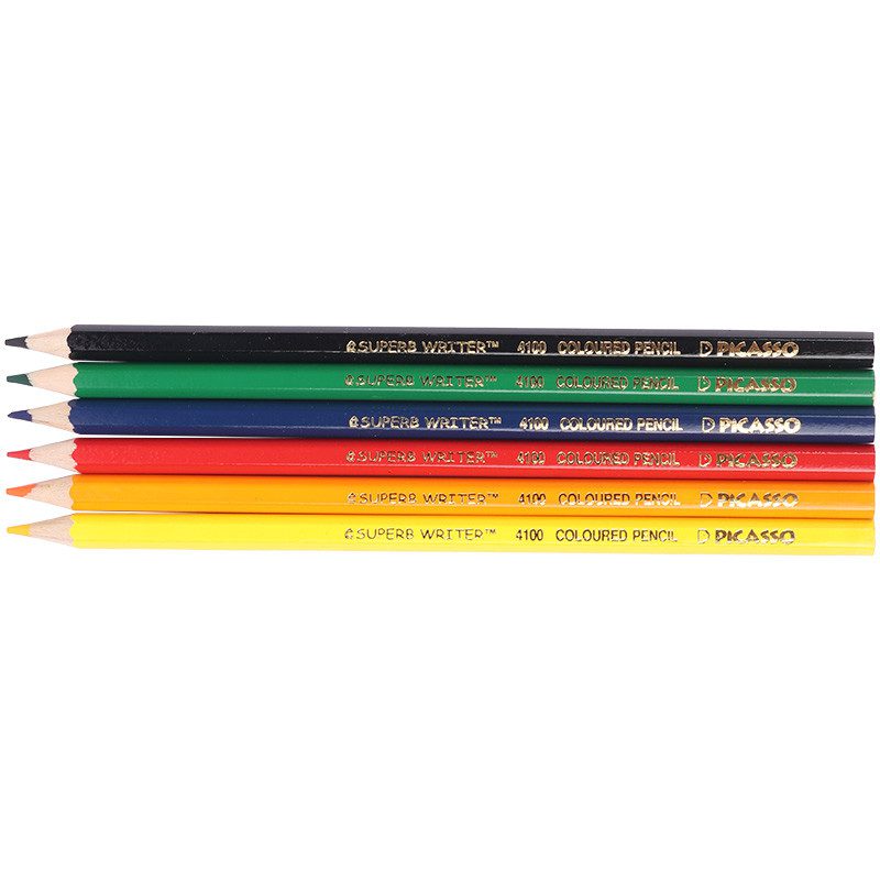 مداد رنگی 6 رنگ پیکاسو picasso pc18e1201