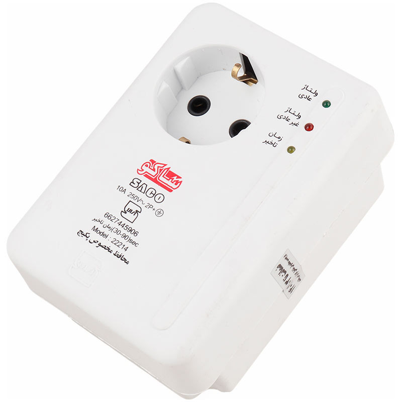 محافظ برق پکیج ارت دار ساکو 22214 محافظ برق پکیج ارت دار ساکو 22214