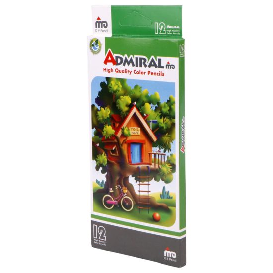 مداد رنگی ۱۲ رنگ آدمیرال admiral 761c